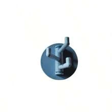 多功能浴室壁掛收納架,無痕牆掛鉤,360度旋轉鉤,強力3m膠粘旋轉掛勾 - 藍色 - 查看 1