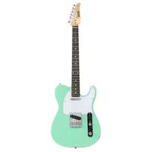 LyxPro 39" Telecaster Solid Body Guitar Electric Guitar TL Series, Full-Size Paulownia Wood Body, 3-Ply Pickguard, C-Shape Neck, Ashtray Bridge, Quality Gear Tuners, 3-Way Switch & Volume/Tone Controls, 2 Picks Included - Green - View 1