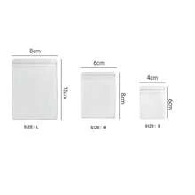 20pcs Transparent Pvc Jewelry Storage Bag With Sealing Function For Anti-oxidation Earrings & Other Accessories - Clear - View 5