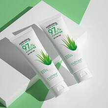 1 件裝 60 克蘆薈凝膠保濕舒緩凝膠霜,適用於曬傷、皮膚乾燥、痤瘡、刺激
