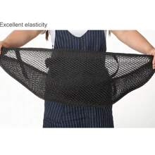 1件防滑3D網布座套透氣防水機車摩托車座墊覆蓋S-6XL - 黑色 - 查看 7