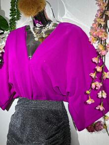 Women Tops - 紫色 - 查看 4