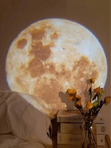 1 Lámpara De Proyección Led De Plástico Mini, Divertido Proyector De Galaxias Para El Hogar - Tierra - Ver 3