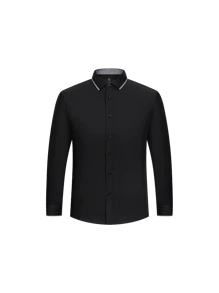 Men Shirts - 黑色 - 查看 4