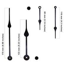 Include Hands Quartz DIY 12888 Wall Clock Movement Mechanism Battery Operated DIY Repair Parts Replacement - Black - View 3