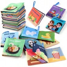 8pcs/Set Infant Cloth Book Set, Soft Hand Puppet Book With Sound And Puzzle For Daily Cognition And Early Education, Perfect For Festival Gifts - 彩色 - 查看 1