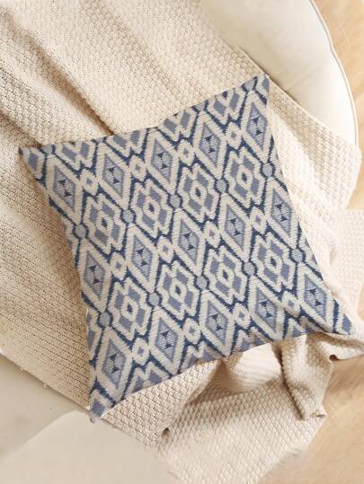 1pc Modern Check Patterned Cushion Cover, Printed Decorative Pillow Case, Single Sided Print, Pillow Core Not Included, For Sofa, Home Decorative Pillow Cover