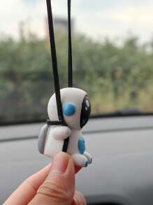 1 件汽車卡通太空人掛件搖擺太空人汽車後視鏡掛件 - 彩色 - 查看 3