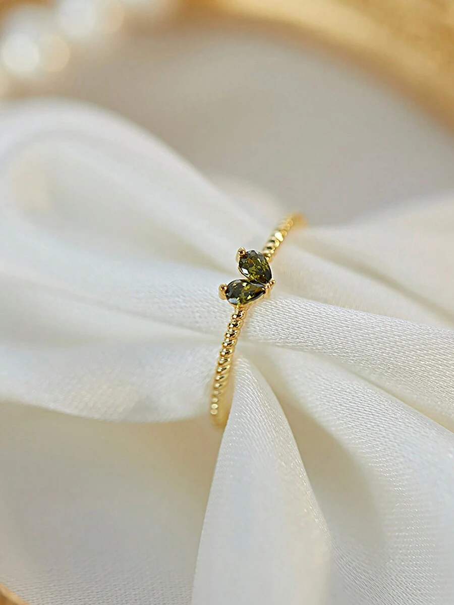 1 件字母 A-Z 戒指 S925 纯银女士简约可调节戒指精美珠宝礼物派对礼物生日礼物约会必备品