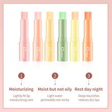 Moisturizing Lip Balm That Changes Color According To Temperature, Essential Item For Women'S Daily Lip Care In Autumn And Winter, Anti-Drying And Repairing - Peach - View 3