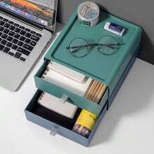 1個抽屜式桌面整理盒,化妝品、珠寶、學生宿舍文具整理盒 - 彩色 - 查看 5