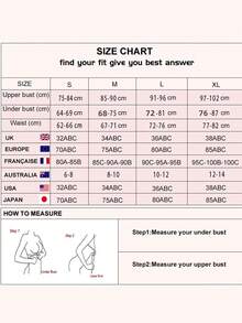 女式性感法式蕾絲浪漫俯臥撐胸罩和內褲套裝 - 黑色 - 查看 6