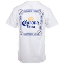 Corona Extra Beach Club Front And Back Print T-Shirt - Beige - View 3