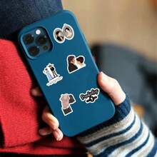 61张《傲慢与偏见》主题贴纸，美观涂鸦防水乙烯基贴纸，适用于水瓶、笔记本电脑、手机、滑板、吉他、行李箱、剪贴簿、头盔、派对装饰和礼品。 - 彩色 - 查看 7