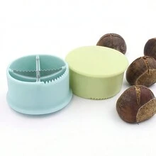 2 件裝手動板栗開罐器,廚房小工具,板栗剝離器 - 輕鬆開板栗,堅果,脫殼器,板栗十字開刀,快速板栗切刀,核桃鉗,適用於廚房小工具 - 藍色 - 查看 4