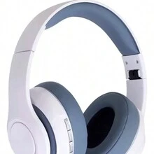 Audífonos Inalámbricos Bluetooth P66 Diadema Manos Libres con Cancelación de Ruido para juegos y llamadas. Diseño Ergónomico Plegables Ajustables MIcrofono Integrado - Blanco - Ver 2