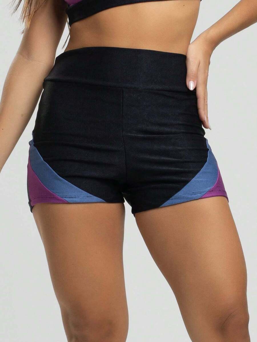 Vicbela Women Sports Shorts - 霧霾藍 - 查看 1