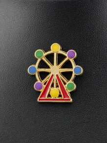 1件女士创意个性化热气球和摩天轮造型卡通徽章胸针 - 摩天輪 熱氣球胸針 - 查看 9