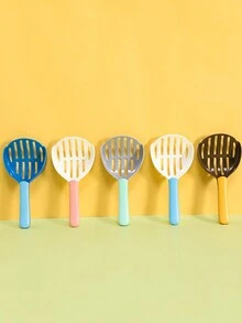 新品寵物清潔工具塑膠雙色便便夾,配有即時過濾器可用於豆腐貓砂清理 - 藍色 - 查看 5