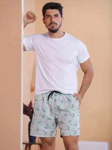 Men Shorts - 灰色 - 查看 6