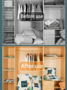 1 件真空压缩袋用于衣服和被子，家用衣物床上用品收纳袋，加厚抽气压缩袋用于行李存放装饰品秋季装饰节日装饰房间装饰家居装饰秋季装饰卧室装饰 - 藍色 - 查看 10