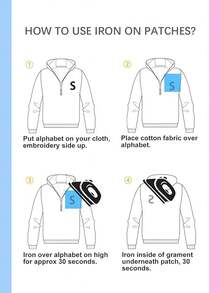 26 miếng vá thiết kế chữ cái - Đỏ - Xem 8