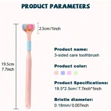 Zestaw rodzinny szczoteczek do zębów dla dorosłych 360° Cleaning Teeth, trójwymiarowe włosie, bez martwych punktów, miękkie włosie, 1 szt./2 szt., dekoracja do łazienki, jesienna dekoracja