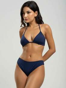 Vicbela Women Bikini Sets - Màu xanh hải quân - Xem 2