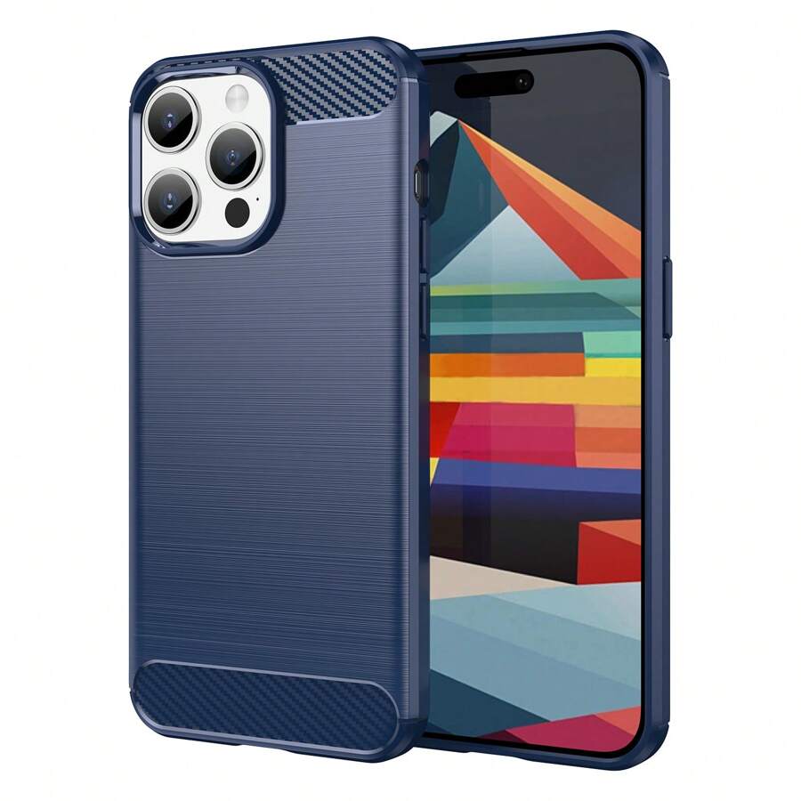 全新手机壳适用于小米 13T Pro/小米 13T/小米 13 Ultra/小米 13 Pro/小米 13 Lite/小米 13 TPU 软胶壳手机壳 - 拉丝纹理，按键灵敏，全包边更高 - 藍色 - 查看 1