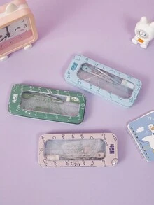 Juego De Reglas Multiusos, Que Incluye Brújula, Regla Triangular, Regla Recta, Para Estudiantes Y Uso En La Oficina, 1 Ud. - multicolor - Ver 3