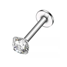 CIZME 1只不鏽鋼耳環,耳軟骨、耳廓、嘴唇穿透、唇飾、環形耳環,女士珠寶首飾 - 平頭耳釘 - 查看 22