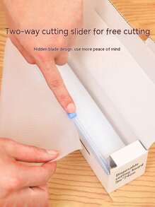 1pc Disposable Pe Plastic Cutting Board Mat For Kitchen, Portable, Anti-Slip, With Food Classification Features - White - View 6