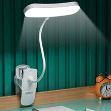 1 件便攜式 Led 檯燈,三級溫度和可調亮度,可充電夜燈,適合學生臥室,配有充電線作為禮物 - 方燈頭 - 查看 1