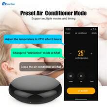 SmarDeer Wifi 紅外線遙控集線器相容於 Alexa 和語音控制,智慧紅外線遙控由 Smartlife 應用程式管理的家庭設備 - 黑色 - 查看 5