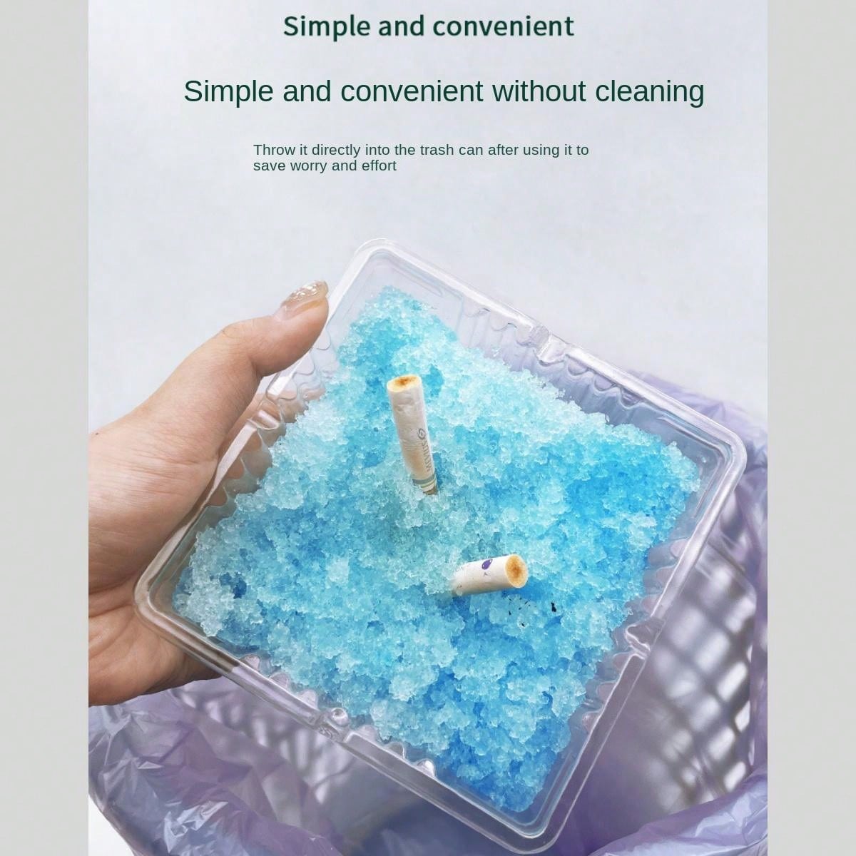 A Box Of 30 Disposable Ashtrays Containing Smoke Extinguishing Ointment, Crystal Smoke