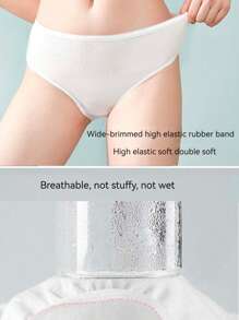 Set de lenjerie intima albă de unică folosință 5 buc, slip portabil comprimat, potrivit pentru utilizarea postpartum pentru femeile însărcinate. Ideal pentru camping în aer liber și călătorii. Compact și ambalat individual, potrivit ca materiale de ajutor în caz de dezastre și de urgență.,Travel Essentials