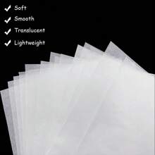100 Sheets Tracing Paper,White Translucent Sketching Tracing Paper,Calligraphy Architecture Transfer Paper For Trace Images,Sketch,Preliminary Drawing,Overlays - White - View 3