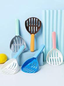 新型塑膠雙色貓砂勺和篩子,用於快速過濾貓砂 - 寶藍色 - 查看 6