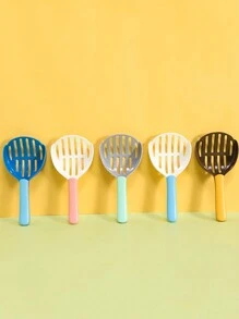 新型塑膠雙色貓砂勺和篩子,用於快速過濾貓砂 - 寶藍色 - 查看 3