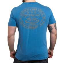 Guinness Harp Logo Blue T-Shirt - Blue - View 2