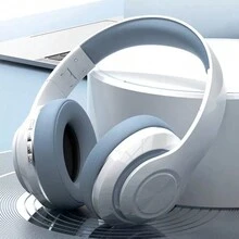 Audífonos Inalámbricos Bluetooth P66 Diadema Manos Libres con Cancelación de Ruido para juegos y llamadas. Diseño Ergónomico Plegables Ajustables MIcrofono Integrado - Blanco - Ver 3