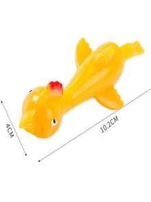 5 Piezas Lanzador De Pavos, Divertido Juguete Elástico Con Forma De Pollito Que Se Puede Lanzar Con Una Gomera, Pegajoso Y Decompresivo, Ideal Para La Práctica. Juguete De Broma Novedoso Y Divertido. - Amarillo - Ver 3