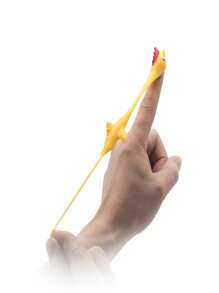 5 Piezas Lanzador De Pavos, Divertido Juguete Elástico Con Forma De Pollito Que Se Puede Lanzar Con Una Gomera, Pegajoso Y Decompresivo, Ideal Para La Práctica. Juguete De Broma Novedoso Y Divertido. - Amarillo - Ver 5