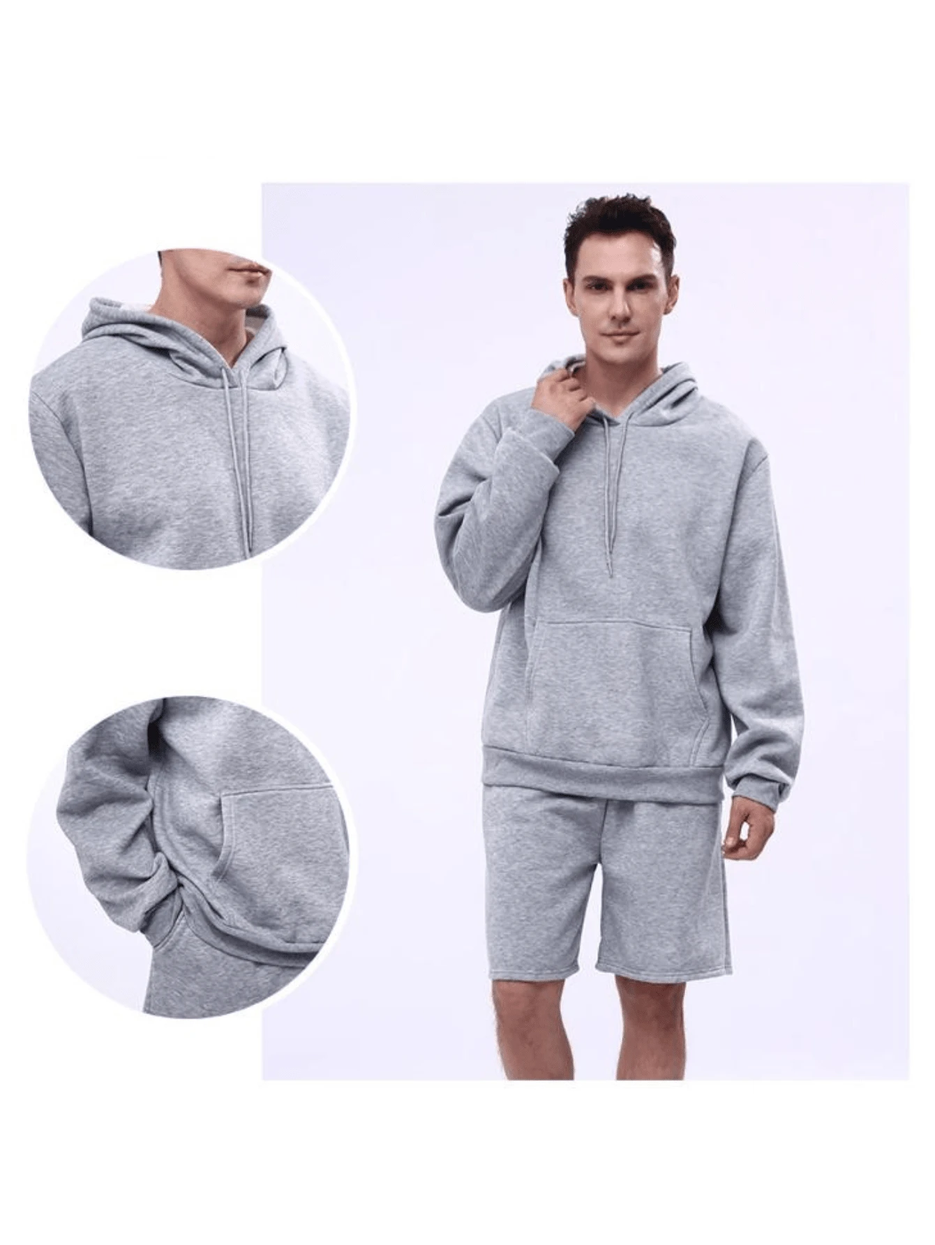 Conjunto para Hombre de 2 piezas short y sudadera unitalla color al azar - Multicolor - Ver 1