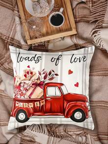 4pcs/Set Car Flower Decor With 3 Colors Stripes, Letters And Hearts - Multicolor - View 7