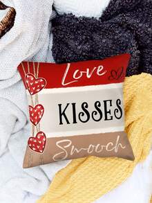 4pcs/Set Car Flower Decor With 3 Colors Stripes, Letters And Hearts - Multicolor - View 5