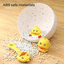 8pcs Brighten Up Bath Time With These Adorable  Yellow Duck Swimming Toys - Perfect For Kids' Baths And Swimming Pools! - Yellow - View 5