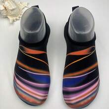 成人女性沙灘鞋與襪子,防滑快乾柔軟鞋底,適用於水上公園、水上運動、室內瑜伽、戶外追蹤等 - 橘色 - 查看 2