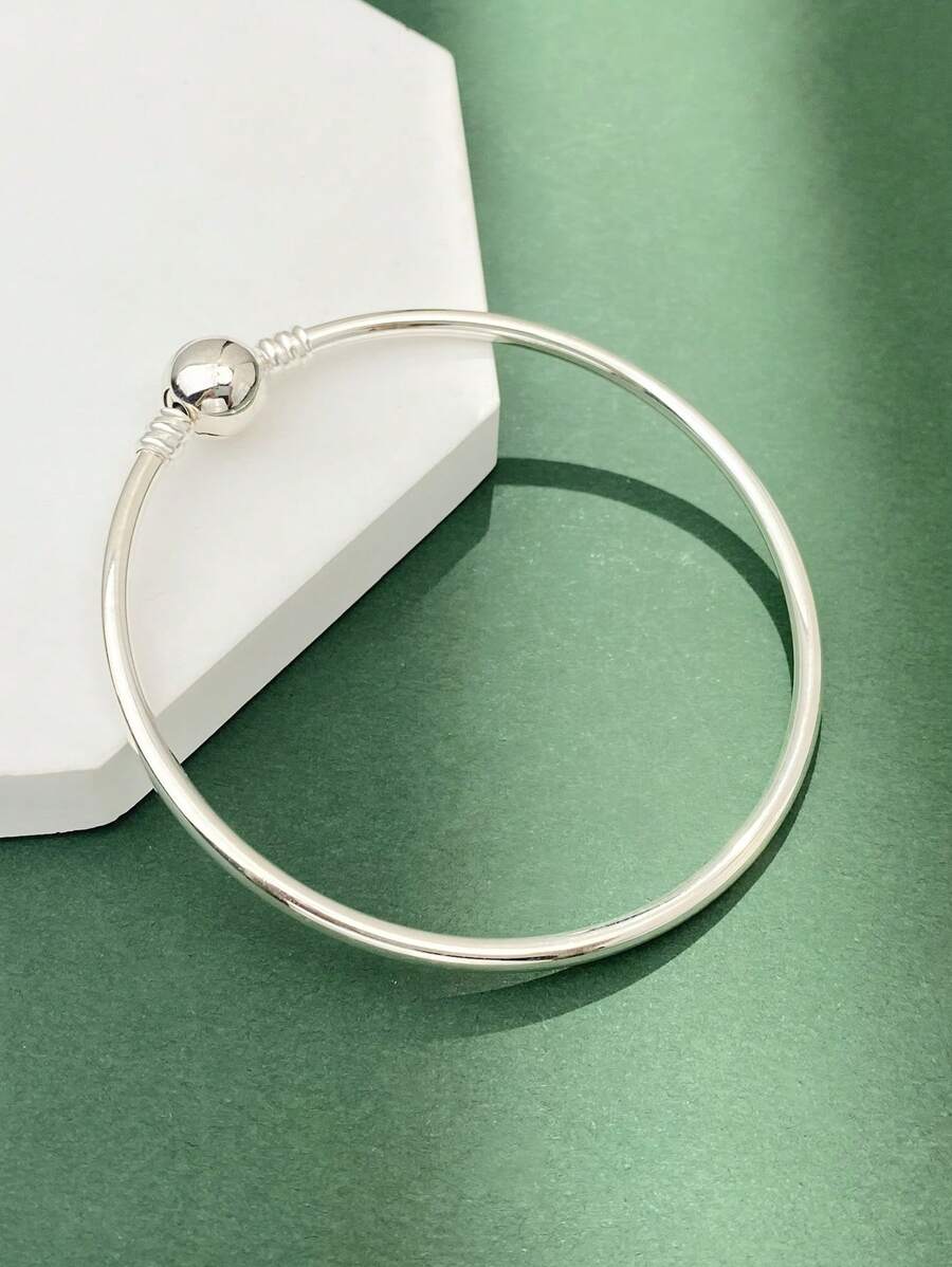 Newsoul 1入組簡約 S925 純銀原子手鍊精美珠寶華麗約會禮物女士16 厘米 17 厘米 18 厘米 19 厘米 20 厘米 21 厘米 22 厘米 - 銀色 - 查看 1