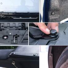 750入組車用固定夾+5入藍色工具+5入綁帶+20入隔音墊,多種款式的車用固定夾。適用於車身固定螺絲,尼龍塑料夾 - 黑色 - 查看 6